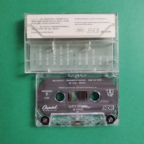 Garth Brooks No Fences Cassette 1990 Capitol - Picture 2 of 2